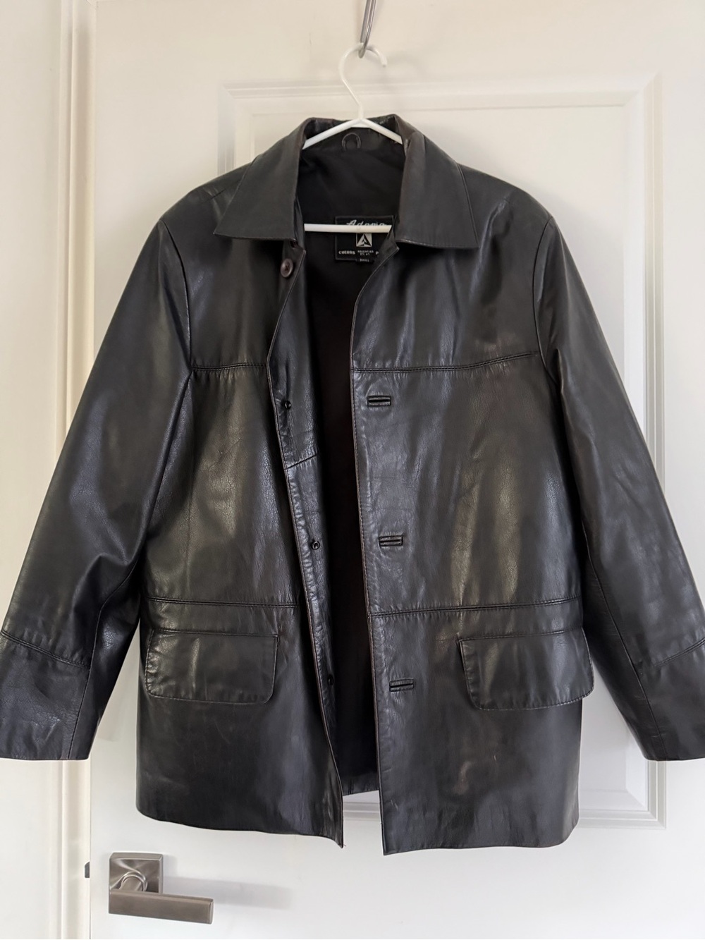 Classic Black Leather Jacket - Men